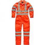 BOILERSUIT ZIP XXL 52" ORANGE HI VIS POLYCOTTON RSC