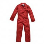 BOILERSUIT PROBAN STUD 52" REG RED COTTON FR4869 DICKIES disc