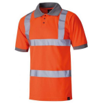 POLO SHIRT MEDIUM HI VIS       ORANGE SA22075 DICKIES