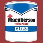 GLOSS PAINT PILLAR BOX RED 1 LITRE MACPHERSON