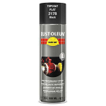 SPRAY PAINT TOPCOAT HARD HAT   BLACK MATT 2178 RUSTOLEUM