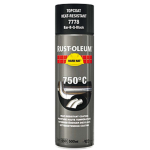 SPRAY PAINT HEAT RESISTANT     TOPCOAT BLACK 750C RUSTOLEUM