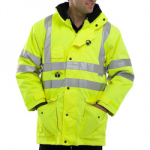 JACKET MEDIUM YELLOW HI VIS CLASS 3 WATERPROOF CTJENGSY