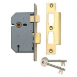 MORTICE LOCK 3 LEVER POLISHED  CHROME 2.1/2" Y2277-CH UNION