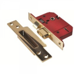 MORTICE LOCK BS 5 LEVER BRASS  3" J2200S-PL UNION
