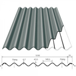 PROFILE 6 CEMENT FIBRE SHEET   (43" WIDE) 5' LONG