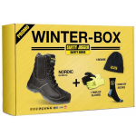 SAFETY BOOT SIZE 7 BLACK FUR   LINED WINTER BOX 467915