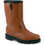 SAFETY BOOT RIGGER FUR LINED   SIZE 7 TAN SS403SM