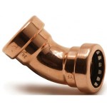 TECTITE SPRINT COPPER TT21     15MM PUSH-FIT OBTUSE ELBOW