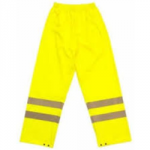 TROUSER MEDIUM YELLOW HI VIS CLASS 1 WATERPROOF TENSY