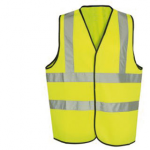 WAISTCOAT MEDIUM YELLOW HI VIS POLYESTER CLASS 2 EN471 WCENGL