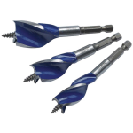 AUGER BIT SET 3 PIECE 16 TO 25MM BLUE GROOVE STUBBY IRWIN