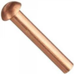 ROUND HEAD RIVET COPPER        1/8 X 1/4